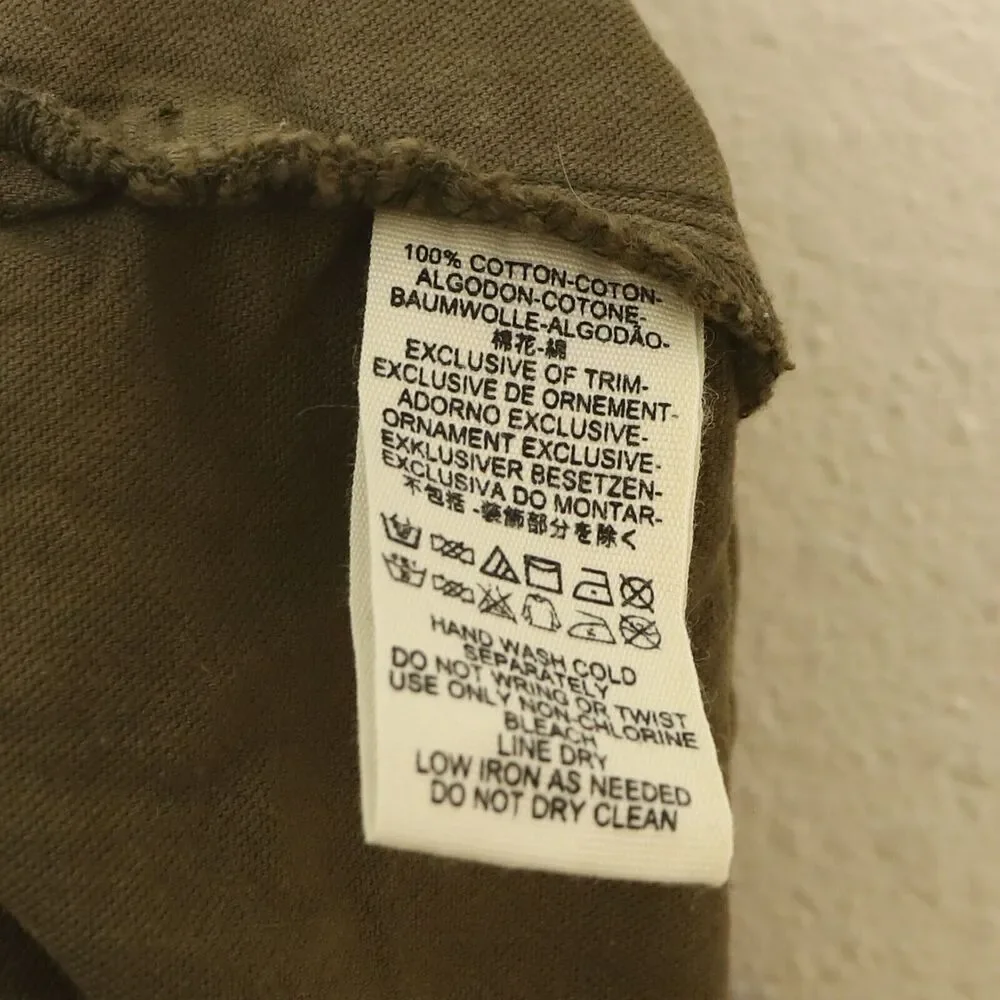 FREE PEOPLE Soul Of Sunshine Skort Short 2 Military Green 100% Cotton EUC B15
